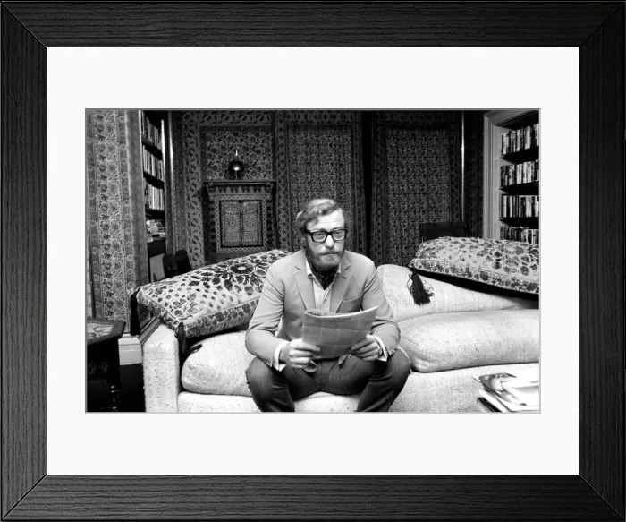 Framed Print : Actor Michael Caine pictured at his home in Grosvenor Square Framed Print : Actor Michael Caine pictured at his home in Grosvenor Square