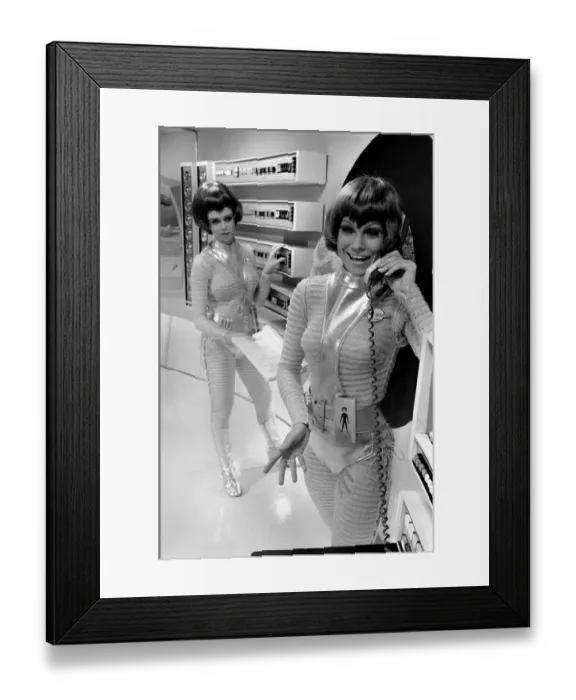 Framed Print : Entertainment Film. Science Fiction series being made for ATV by Century 21 Productions