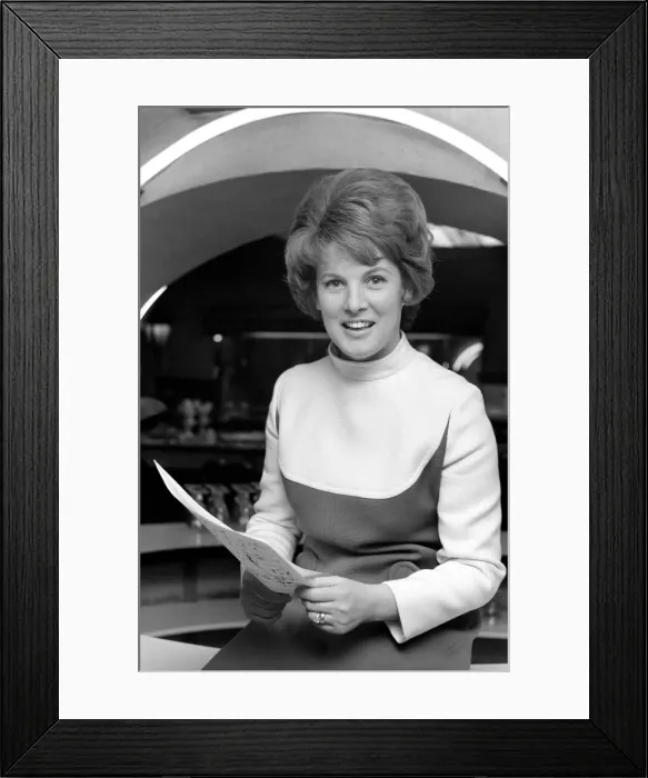 Framed Print : Scottish singer Moira Anderson at the London Palladium during the Royal Variety show Framed Print : Scottish singer Moira Anderson at the London Palladium during the Royal Variety show