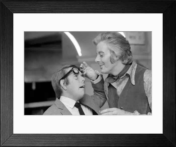 Framed Print : Comedians Ronnie Corbett and Danny La Rue at the London Palladium during the Royal Framed Print : Comedians Ronnie Corbett and Danny La Rue at the London Palladium during the Royal