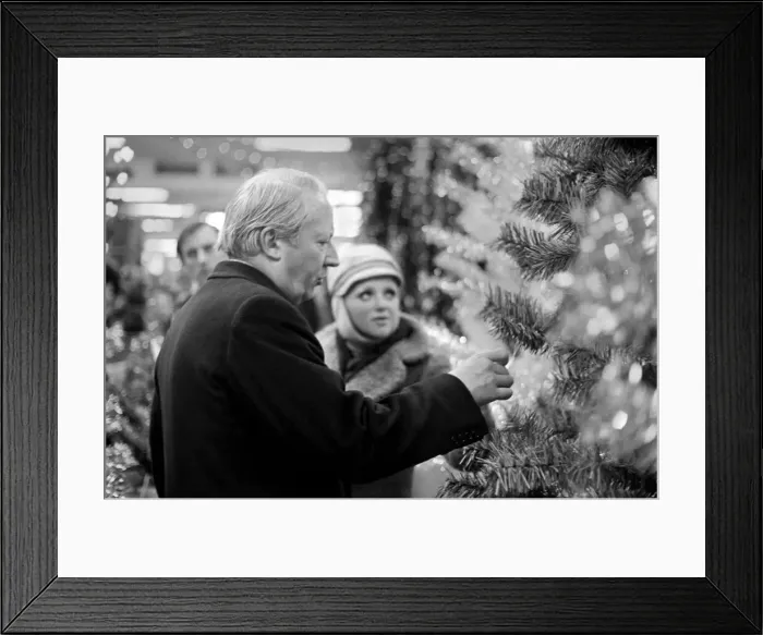 Framed Print : Tory leader Edward Heath bought himself an early Christmas present