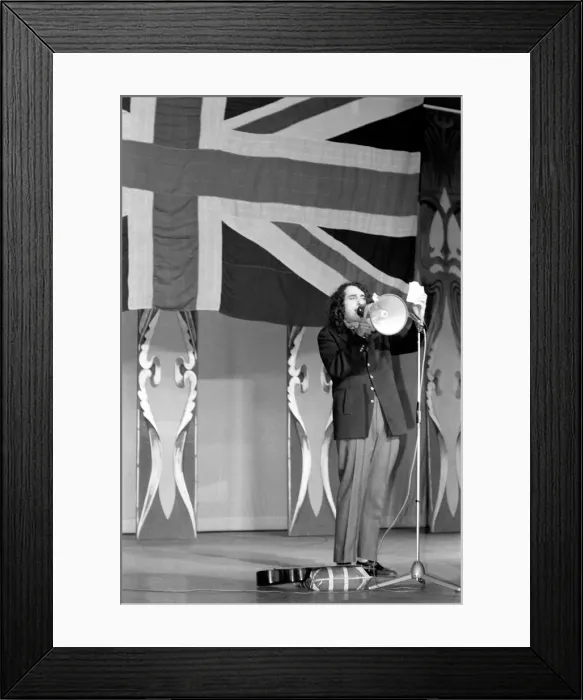 Framed Print : Tiny Tim is to take part in tonights charity Save Rave pop show at the London Palladium