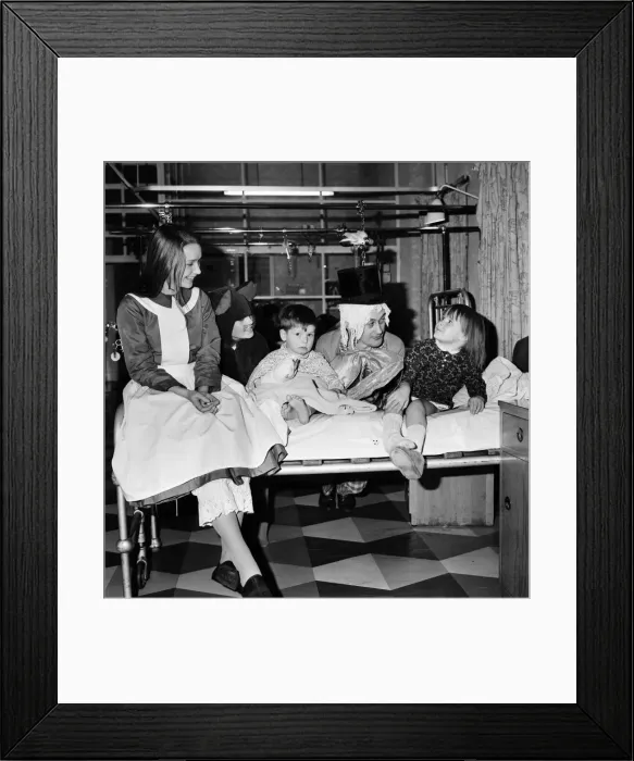 Framed Print : Children of Booth Hall Hospital meet character from Alice in Wonderland: Donna George, 5 Framed Print : Children of Booth Hall Hospital meet character from Alice in Wonderland: Donna George, 5