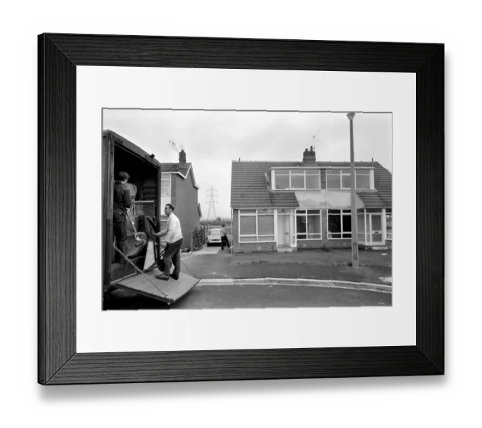 Framed Print : Tenants in Parkthorne Road, Preston, are leaving their six homes at short notice due to a
