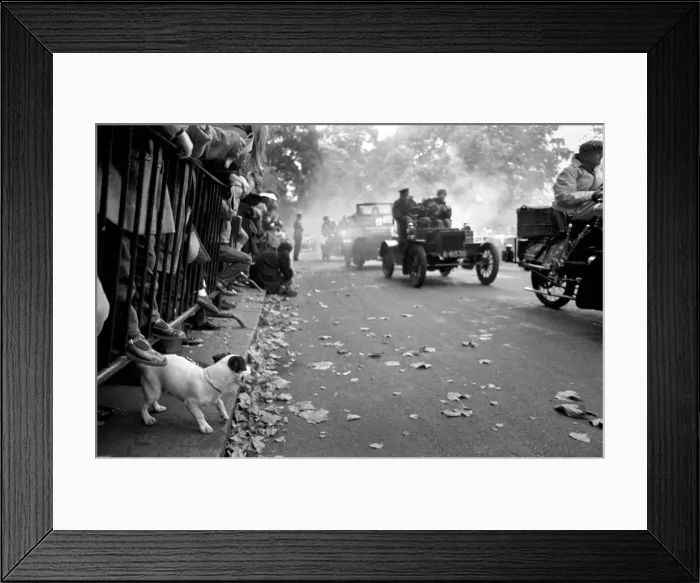Framed Print : This years Veteran car rally to Brighton started at London
