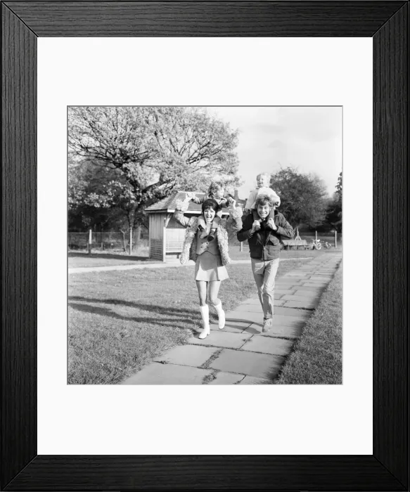 Framed Print : Family pictures of Alan and Maureen Rothwell, with babies Tody aged 2 years