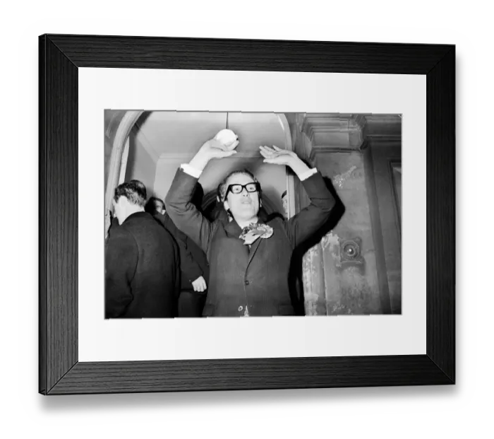 Framed Print : Conservative MP Chris Ward after his victory in Swindon by election