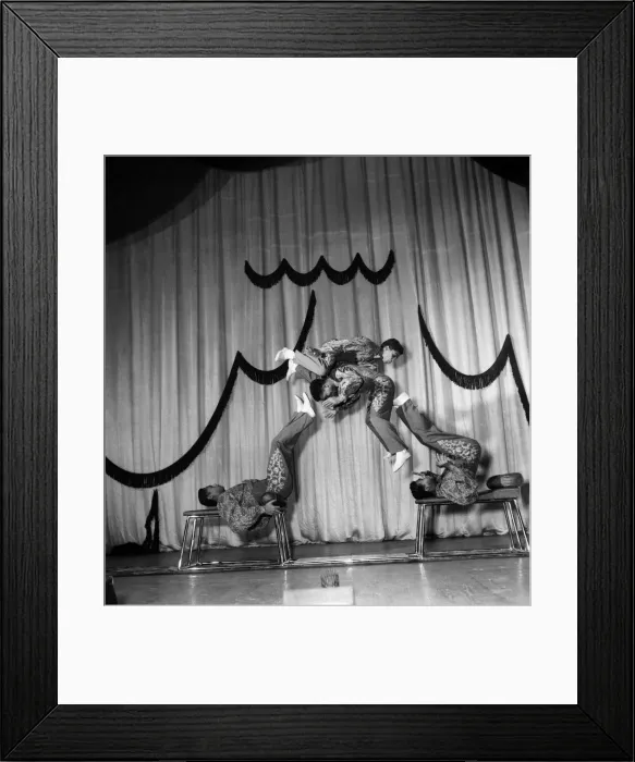 Framed Print : The Boyde acrobatic act at the Victoria Palace. December 1952 D749 Framed Print : The Boyde acrobatic act at the Victoria Palace. December 1952 D749