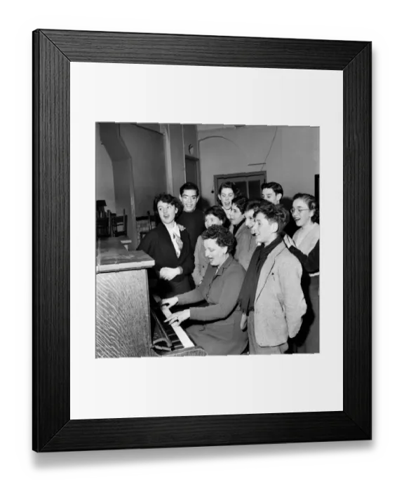 Framed Print : Australian, Italian and French boys visit England. February 1953 D864 Framed Print : Australian, Italian and French boys visit England. February 1953 D864