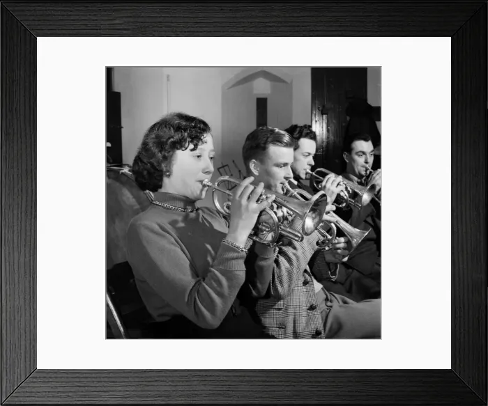 Framed Print : 16-yr old shop assistant, June Warrener, spends not a few evenings with Framed Print : 16-yr old shop assistant, June Warrener, spends not a few evenings with