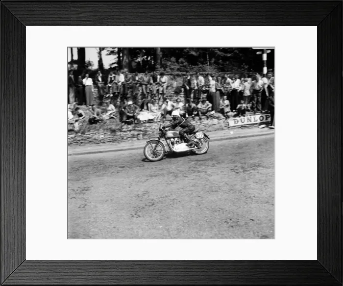 Framed Print : Motorsport. Isle of Man TT Races 1953 J. W. Woodelson