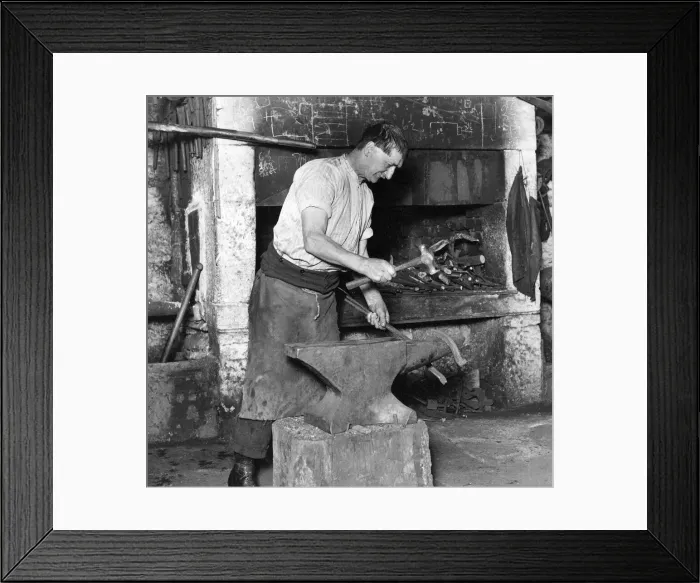 Framed Print : A typical North Northumberland picture from Ford, showing John Weatherston in the place