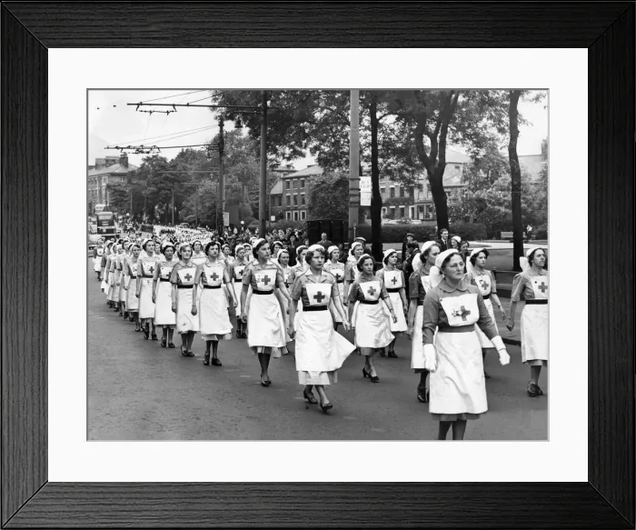 Framed Print : Nurses of Northumberland branch of the British Red Cross Society marsh along Barras Framed Print : Nurses of Northumberland branch of the British Red Cross Society marsh along Barras