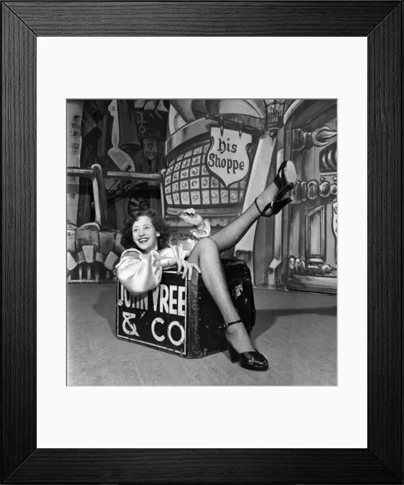 Framed Print : Stage actress Catherine Vree performing January 1953 D84 Framed Print : Stage actress Catherine Vree performing January 1953 D84