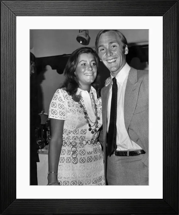 Framed Print : A larger number of international tennis stars were at a party given tonight at Simpson in