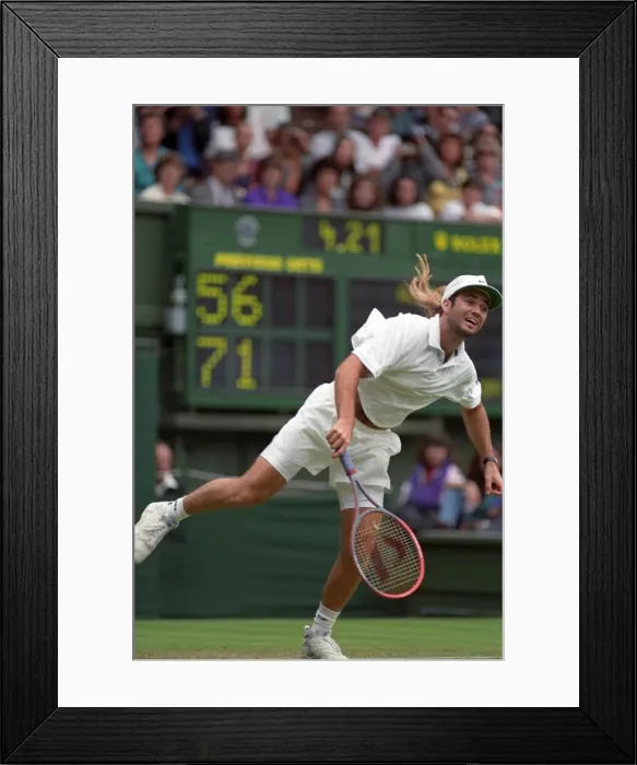 Framed Print : All England Lawn Tennis Championships at Wimbledon Mens Singles First Round match Framed Print : All England Lawn Tennis Championships at Wimbledon Mens Singles First Round match