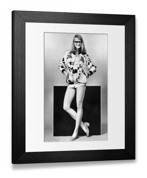 Framed Print : Fashion - Blouses: Two-Tone Fashions. The annual search for new variations on the old