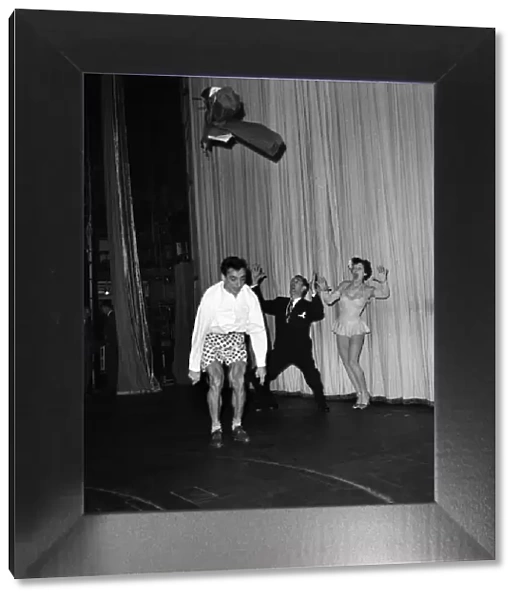 Warren, Latona, and Sparks act at the Palladium. January 1953 D750