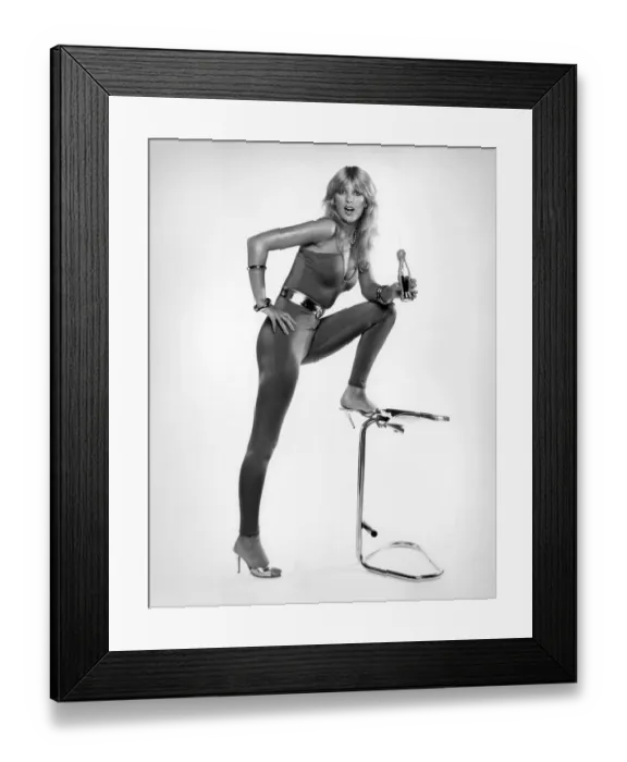 Framed Print : Fashion 1970 s. Clinger swingers: The latest in disco-wear to descend from the dizzy