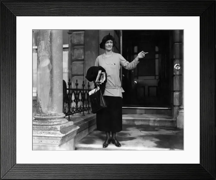 Framed Print : Lady Astor, first woman member of parliament. Octobe 1924 Framed Print : Lady Astor, first woman member of parliament. Octobe 1924