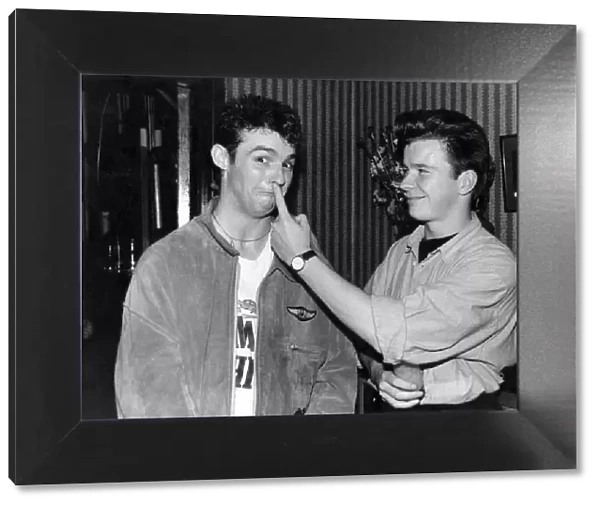 Rick Astley with Wet Wet Wet singer Marti Pellow in the Limelight