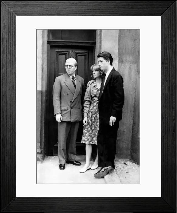 Framed Print : Outside the house where the murders were committed (left to right Framed Print : Outside the house where the murders were committed (left to right