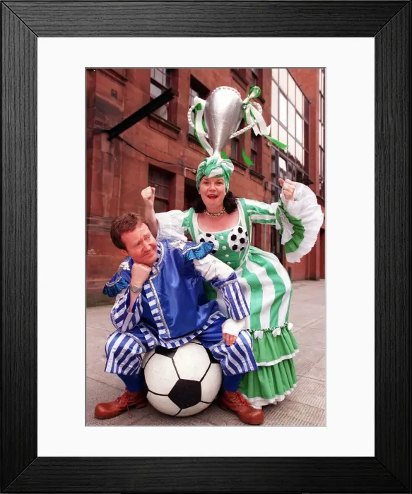 Framed Print : Sleeping Beauty pantomime promotion May 1998 comedy actress Elaine C Smith