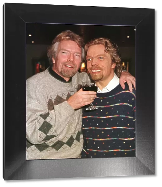 Richard Branson meets Richard Branson March 1998 in the Virgin Club House lounge at