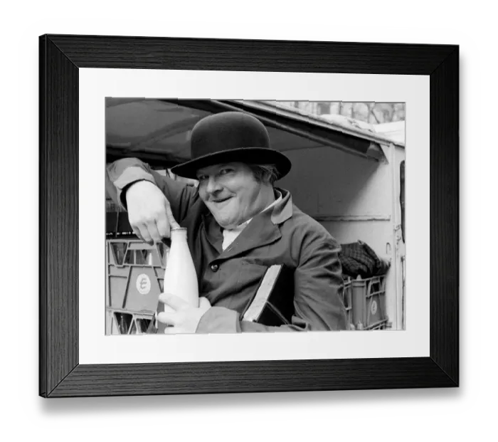 Framed Print : Benny Hill as Ernie the milkman 1971