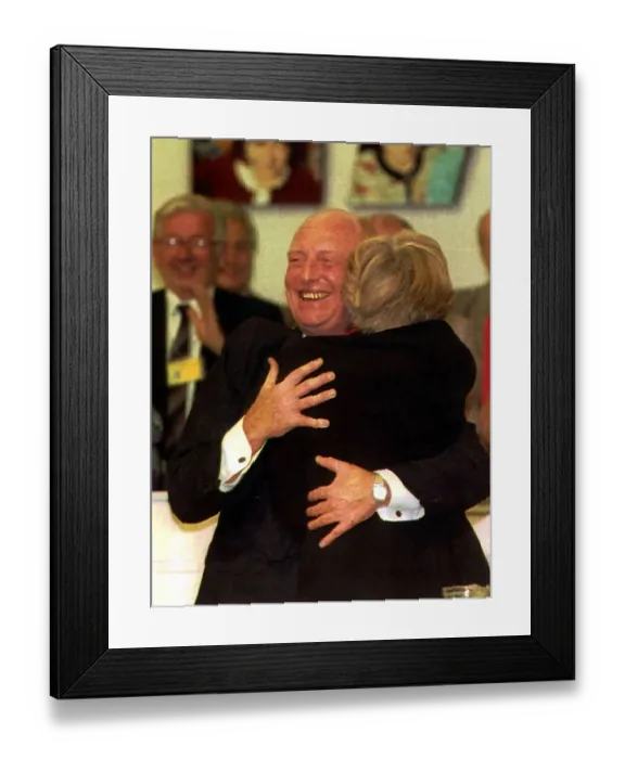 Framed Print : Neil kinnock former leading of the Labour Party with wife Glenys at Labour Party Framed Print : Neil kinnock former leading of the Labour Party with wife Glenys at Labour Party