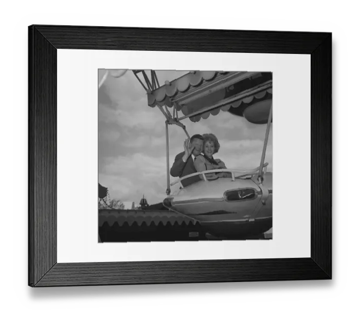 Framed Print : Benny Hill with Liz Fraser at Battersea star gala 1963