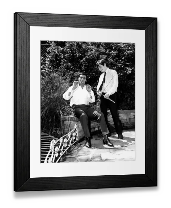 Framed Print : Frankie Vaughan Singer with his 14 year old son David Framed Print : Frankie Vaughan Singer with his 14 year old son David