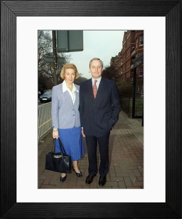 Framed Print : Neil Hamilton MP January 98 With his wife Framed Print : Neil Hamilton MP January 98 With his wife