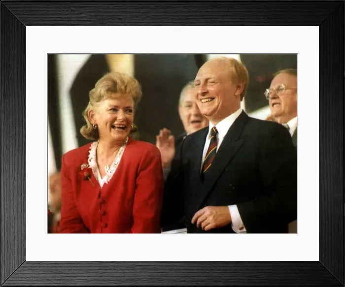 Framed Print : Neil Kinnock Politician with his wife Glenys Kinnock