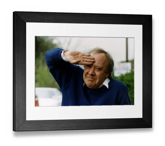 Framed Print : Dennis Kirkland TV Producer Friend of the comedian Benny Hill Framed Print : Dennis Kirkland TV Producer Friend of the comedian Benny Hill