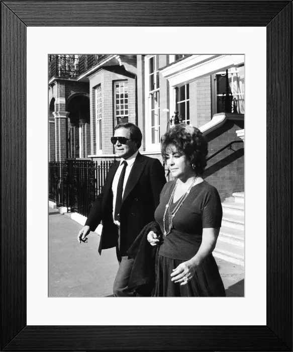 Framed Print : Peter Darmania Maltese advertising agent dates Liz Taylor Framed Print : Peter Darmania Maltese advertising agent dates Liz Taylor