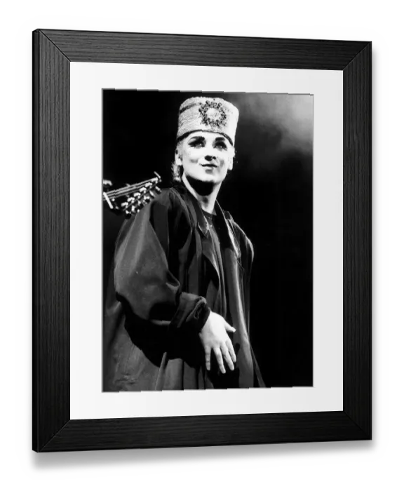 Framed Print : Boy George pop star Singer with Culture Club