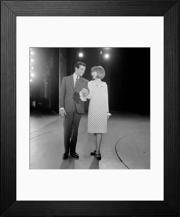 Framed Print : Cilla Black seen here during rehearsals for the stage show Startime