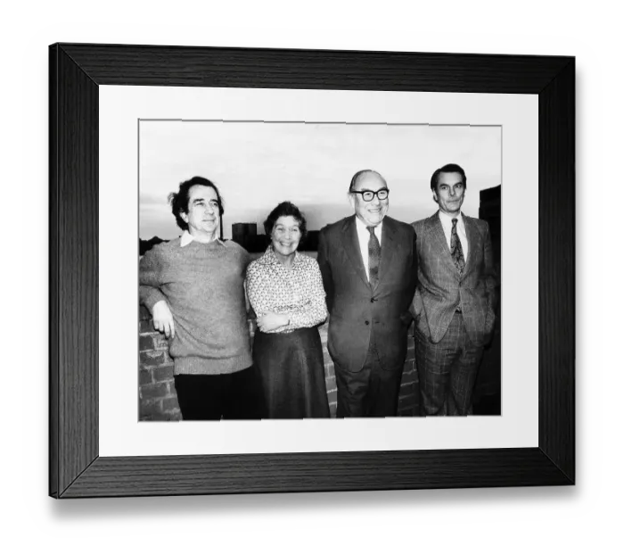 Framed Print : Dr David Owen with the other three members of the Gang of Four