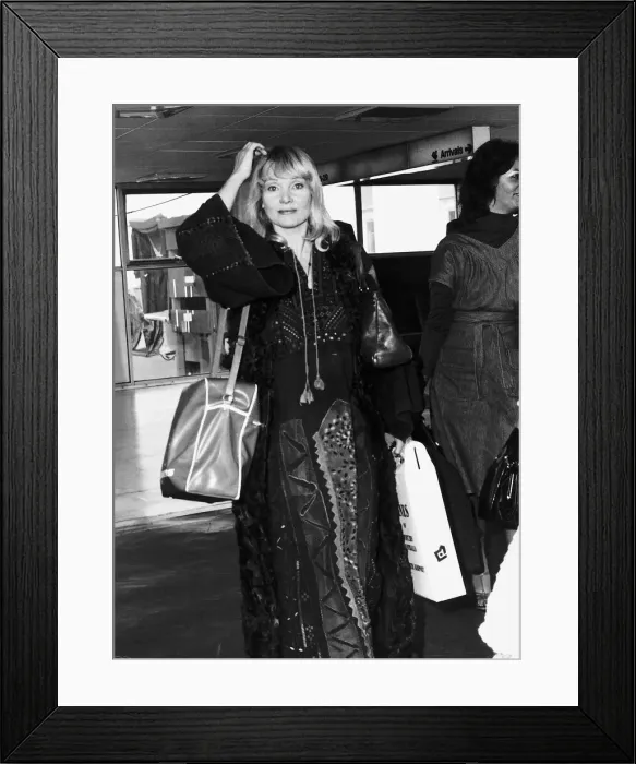 Framed Print : Diane Cilento actress flew into London from Australia after being fined in a Perth court Framed Print : Diane Cilento actress flew into London from Australia after being fined in a Perth court