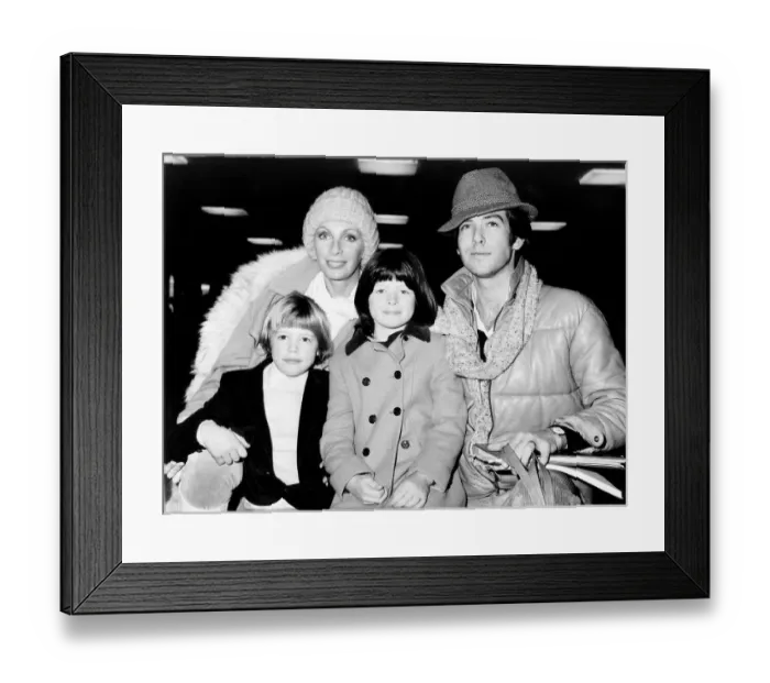 Framed Print : Pierce Brosnan actor with his family at Heathrow airport Framed Print : Pierce Brosnan actor with his family at Heathrow airport