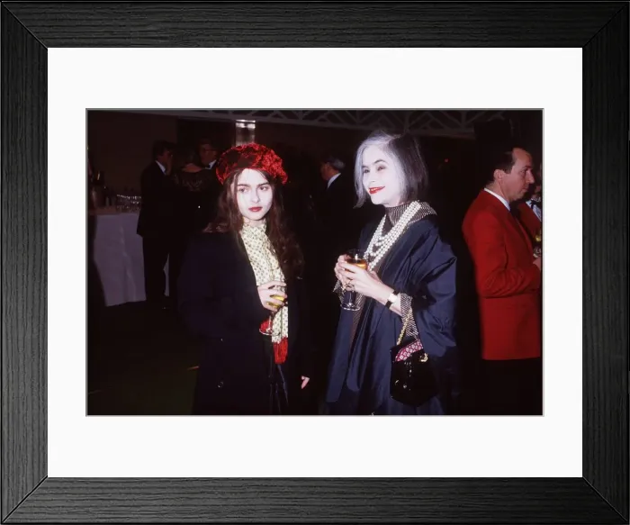 Framed Print : Helena Bonham Carter actress and mother Elena at Evening Standard Film Awards Framed Print : Helena Bonham Carter actress and mother Elena at Evening Standard Film Awards