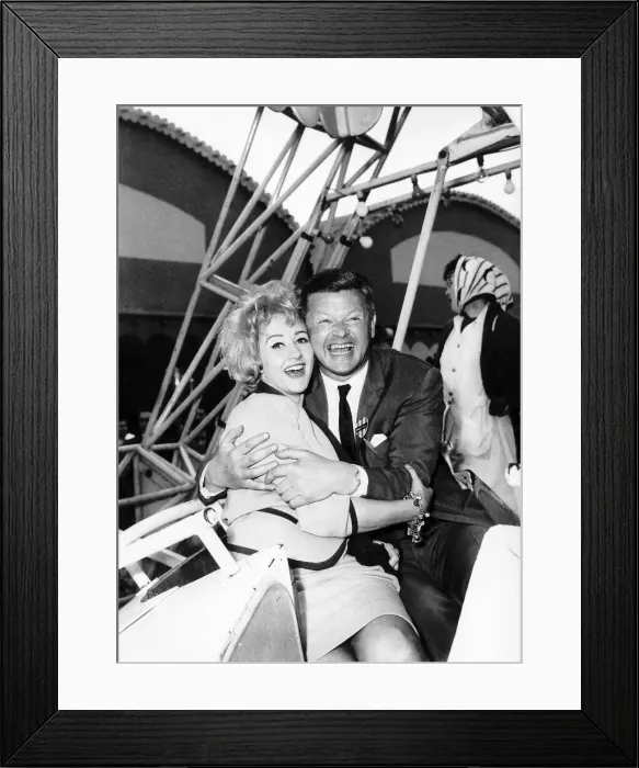 Framed Print : Benny Hill comedian and Liz Fraser