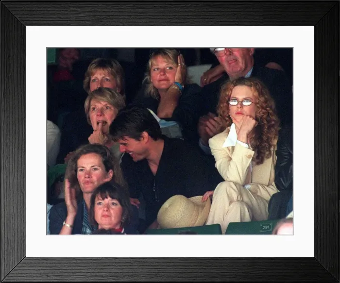 Framed Print : Tom Cruise with wife actress Nicole Kidman at Wimbledon tennis championships Framed Print : Tom Cruise with wife actress Nicole Kidman at Wimbledon tennis championships
