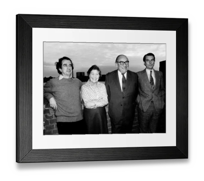 Framed Print : The Gang of Four. William Rogers, Shirley Williams, Roy Jenkins