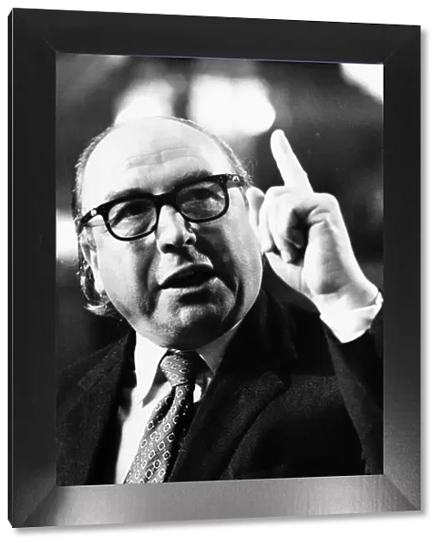 Roy Jenkins MP speaking during a labour party conference at Blackpool, October 1973