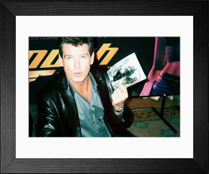 Framed Print : Pierce Brosnan at The World is not Enough conference 1999 Pierce Brosnan with Framed Print : Pierce Brosnan at The World is not Enough conference 1999 Pierce Brosnan with