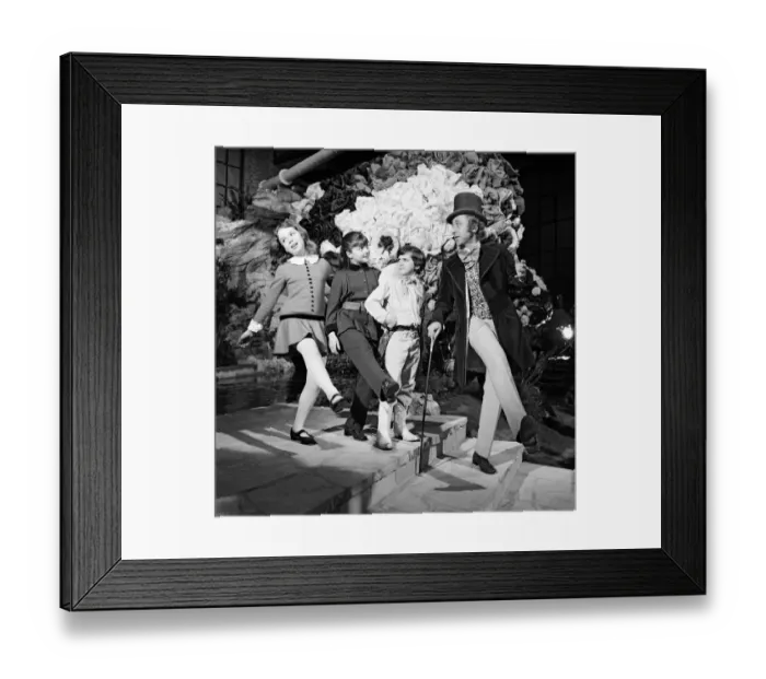 Framed Print : The chocolate room of candy-maker supreme, Willy Wonka, may go down in screen history as