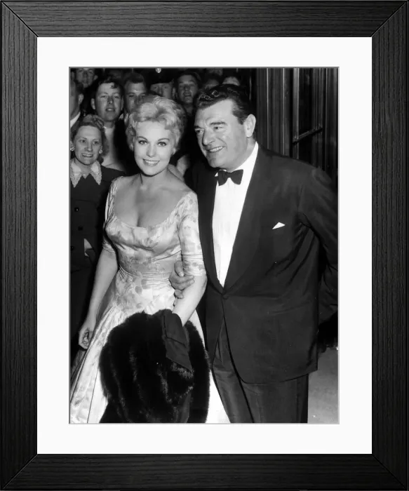 Framed Print : Kym Novak and Jack Hawkins may 1956 at Blackpool Film Premier Framed Print : Kym Novak and Jack Hawkins may 1956 at Blackpool Film Premier