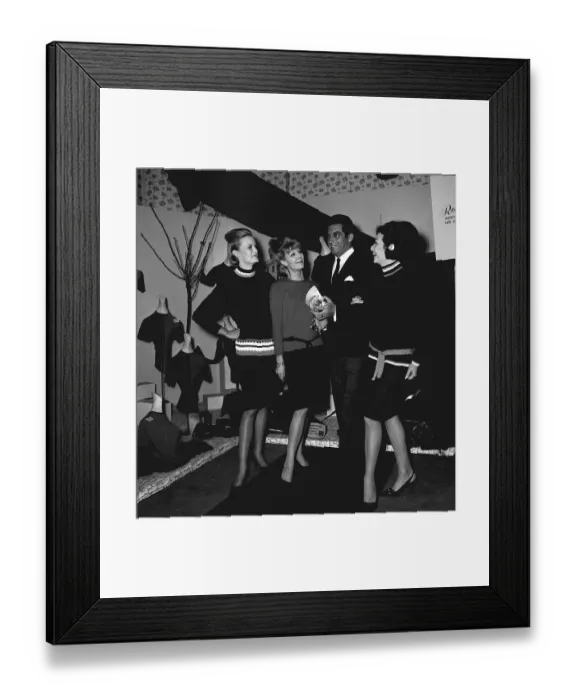 Framed Print : Knitwear Fashion by Remploy was opend by singer Frankie Vaughan Framed Print : Knitwear Fashion by Remploy was opend by singer Frankie Vaughan